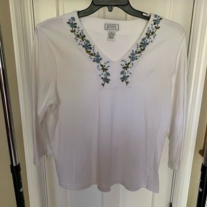 *LAST CHANCE* Jennifer Moore Embroidered Shirt